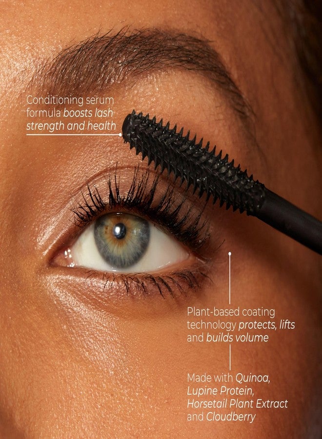 Fitglow Beauty Lash Care Mascara | 2-in-1 Vegan Volumizing Lengthening & Conditioning Eyelash Mascara | Natural Lash Strengthening Serum | Reduces Shedding & Breakage | Plant-Powered Phyto Superfoods - Image 4
